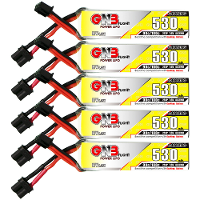 5 Stuks Gaoneng GNB 7.6V 530mAh 90C 2S LiHV Lipo batterij XT30 stekker voor Sub250 Nanofly20 iFlight CineBee Emax Tinyha