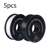 5 Stuks Geeetech® PLA 3D printfilament zwart/wit 1,75 mm voor 3D printen