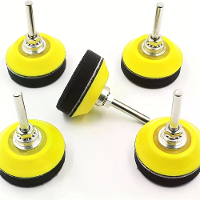 5 Stuks haak en lus schuurpads voor boorbevestiging, 2 inch schuimachterkant, compatibel met haakse slijpers schuur  en