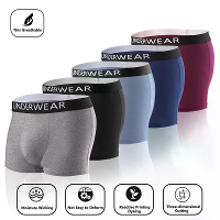 5 Stuks herenondergoed, modieuze ademende zachte comfortabele huidvriendelijke elastische tailleband shorts boxershorts