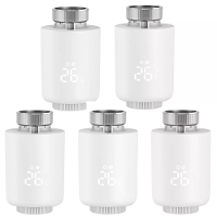 5 Stuks Tuya Zigbee slimme thermostaat radiatorventiel temperatuur schema instelling raamopen detectiefunctie APP afstan