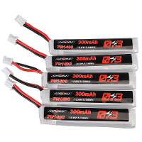 5 Stuks URUAV 3.8V 300mAh 70C/140C 1S Lipo Batterij PH2.0 Stekker voor Eachine TRASHCAN Snapper6 7 Mobula7