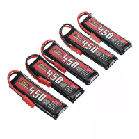 5 Stuks ZOP Power 3.8V 450mAh HV 80C 1S LiPo batterij met JST plug voor RC drone