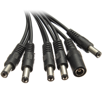 5 Way Guitar Effect Pedal Daisy Chain Power Supply Cable Splitter