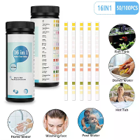 50/100 Stuks 16 in 1 drinkwater testkits strip voof thuis waterkwaliteits testen zwemwater spa water teststrip nitraat n