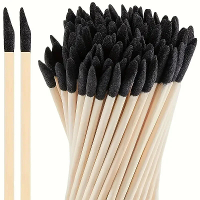 50/100PCS Dual Purpose Schuursticks Met Precisie Matglazen Tips Platte Kop Voor Handwerk Modelbouw Vormgeven Gladstrijke