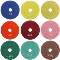 50 3000 Grit 4 Inch Polishing Pad Diamond Polishing Pad For Granite Marble Stone