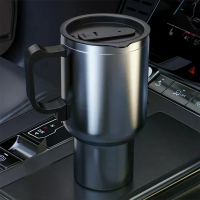 500ML 12V Auto Verwarmde Geïsoleerde Waterbeker Reisbeker Fles Auto Elektrische Ketel Auto Verwarmbeker Rvs Thermos Verw