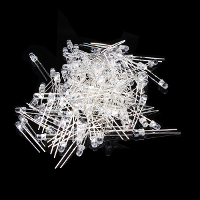 500Pcs 5 Colors 3mm F3 Ultra Bright Round Led Diode Kit Red / Green / Blue / White / Yellow