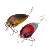50Mm 8g Laser Fish Scale Pattern Plastic Hard Bait Bass Lures