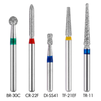 50Pcs Dental Diamond Burs Fg Diamond Burs