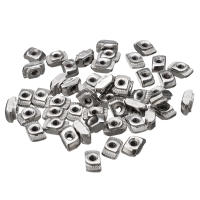 50Pcs M3 T Sliding Nut Zinc Plated Carbon Steel T Sliding Nut For 2020 Aluminum Profile