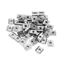 50Pcs M5 T Sliding Nut Carbon Steel Zin Plated T Sliding Nut For 3030 Aluminum Profile