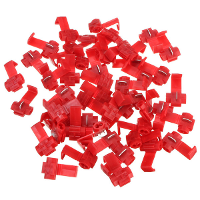50Pcs Scotch Lock Quick Splice 22 18 AWG Wire Connector Red