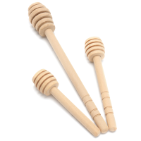 50Pcs Wooden Jam Honey Dipper Wood Stirring Rod Stick Spoon Dip Drizzler 8/10/16cm