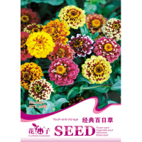 50Pcs Zinnia Seed Flower Color Mixing Balcony Garden Pot Flower Seeds