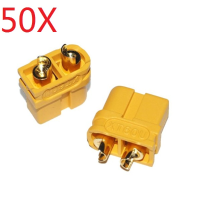 50X Upgraded Amass Xt60u Male Female Bullet Connectors Plugs For Lipo Battery 1 Pairs