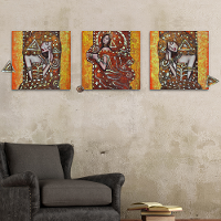 50X50cm 3pcs Combination Diy Frameless Painting Pag Abstract Characters Figure Paintings Figure Picture Wall