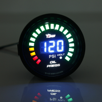 52Mm Car Auto Led Digital Oil Press Pressure Psi Gauge Meter
