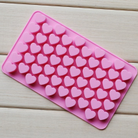 55 Cells Heart Silicone Cake Mold