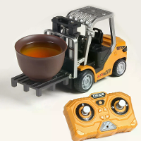 555 99 RTR 1/64 2.4G Mini RC Auto Legering Heftruck Ondersteuning App Afstandsbediening Engineering Voertuig Desktop Spe