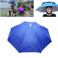 55Cm Draagbare Regen Vissenparapluhoed Opvouwbare Outdoor Vissen Anti Zon Waterdichte Paraplu Kampeerhoofddeksel Strandh