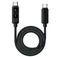5A PD100W Type C naar Type C touchbedieningskabel met HD digitaal display, snelladen en gegevensoverdracht, koperen kern