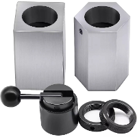 5C CB 5C Collet Block Set met Vierkante en Zeshoekige Klemmen Snelle Aandraaibare Handgreep en Vergrendelingsringen Comp