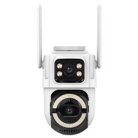 5G Dual Lens PTZ Beveiligingscamera 6MP Slimme Menselijke Tracking Nachtzicht Tweeweg Audio Waterdicht Draadloze Buiten
