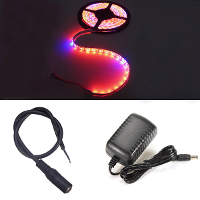 5M Led Plant Light Strip And Dc Connector And Ac 12v Power Supply