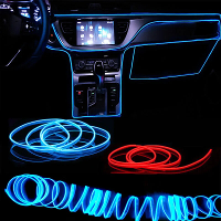 5M USB Auto Sfeerverlichting LED Light Bar Atmosphere Light Line Interieur Auto Sfeerverlichting Lamp EL Bedrading Neon