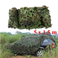 5Mx1.5M Woodland Camouflage Camo Net For Camping Military Photography