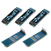5Pcs 0.91 Inch 128x32 Iic I2c Blue Oled Lcd Display Diy Oled Module Ssd1306 Driver Ic Dc 3.3V 5v For Arduino Pic