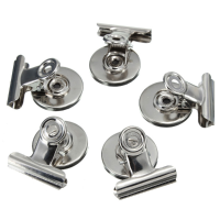 5Pcs 3cm Magnetic Clips Magnet Refrigerator Wall Memo Holder