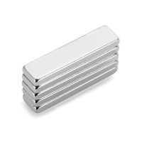 5Pcs 40 X 10 X 4mm N35 Powerful Creative Ndfeb Cube Magnet Toys For Kid Adult Diy
