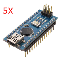 5Pcs Atmega328p Arduino Compatible Nano V3 Improved Version No Cable
