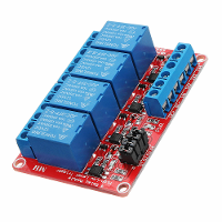 5Pcs DC12V 4 Kanaals Niveautrigger Optokoppeling Relaismodule Voedingmodule Geekcreit voor Arduino   producten die werke