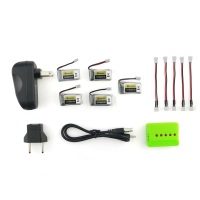 5Pcs Eachine E010 E010c E011 E013 3.7V 260mah 45c Lipo Battery Charger Sets