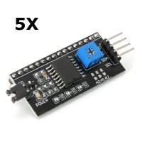 5Pcs Iic/i2c/twi/sp Serial Interface Module Port For 5v Arduino 1602lcd Display