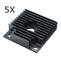 5Pcs Makerbot Aluminum Heat Sink 40*40*11mm For 3d Printer Mk7 Mk8 Extruder