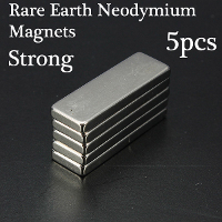 5Pcs Rare Earth Neodymium Strong Cuboid Block Magnets N35 30x10x3mm
