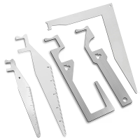 5PCS RVS Multifunctionele Heftool Ergonomische Handgreep Waterdicht Ontwerp Spijkertrekker Flesopener Draagbare Noodtool