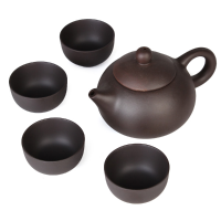 5Pcs/set Kung Fu Tea Chinese Ceramic Cups Yixing Purple Clay Tea Pot