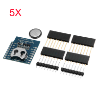 5Pcs Wemos® Datalog Shield For Wemos D1 Mini Rtc Ds1307 With Battery + Micro Sd