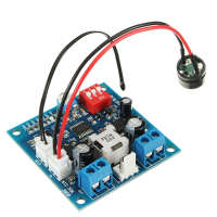 5Pcs Zhiyu® Dc 12v 5a Pwm Pc Cpu Fan Speed Controller Regulator Smart Temperature Control Board With Buzzer And Temperature Probe Stop Turn Alarm Monitoring Function