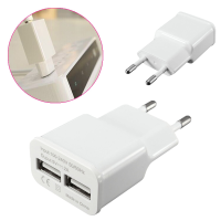 5V 2a Dual Ports Eu Plug Home Travel Wall Charging Usb Charger Adapter For Phone