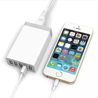 5V 8a Eu/us Plug 5 Usb Ports Fast Charging Home Travel Wall Charger Adapter For Samsung S8 Xiaomi 6