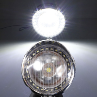 5W Motorcycle Angel Eye Fog Headlight Lamp For Harley