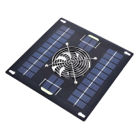 5W Zonnekoelventilator Monokristallijne Zonnepaneel Ventilator op Zonne energie Aangedreven Afzuigventilator Kas Schuur