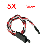 5X Amass 60 Core 30cm Anti Off Servo Extension Wire Cable For Futaba